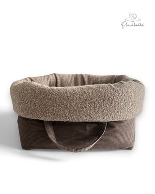 HOMYBAG CLASSIC SOFORTKAUF // Grösse M // Cord Braun mit Bouclé Sandmelange HOMYBAG CLASSIC SOFORTKAUF // Grösse M // Cord Braun mit Bouclé Sandmelange