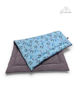 Gefütterte SOFAPOFA OUTDOOR LUXUS /  ca. 65x95 cm  // Softshell Special Salty Bitch mit Frottée Mauve // SOFORTKAUF