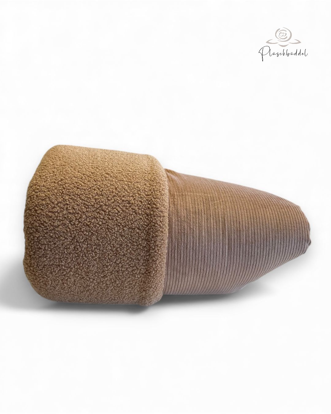 PLÜSCHBÜDDEL CLASSIC INDOOR //  Grösse M ca. 95x65 cm // Cord  Camel mit Teddy Camel // SOFORTKAUF