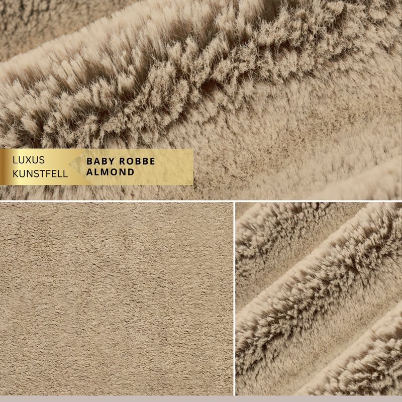 Kunstfell BABY SEAL ALMOND // Meterware à 0,5 Meter pro Stück // von Shannon Fabrics