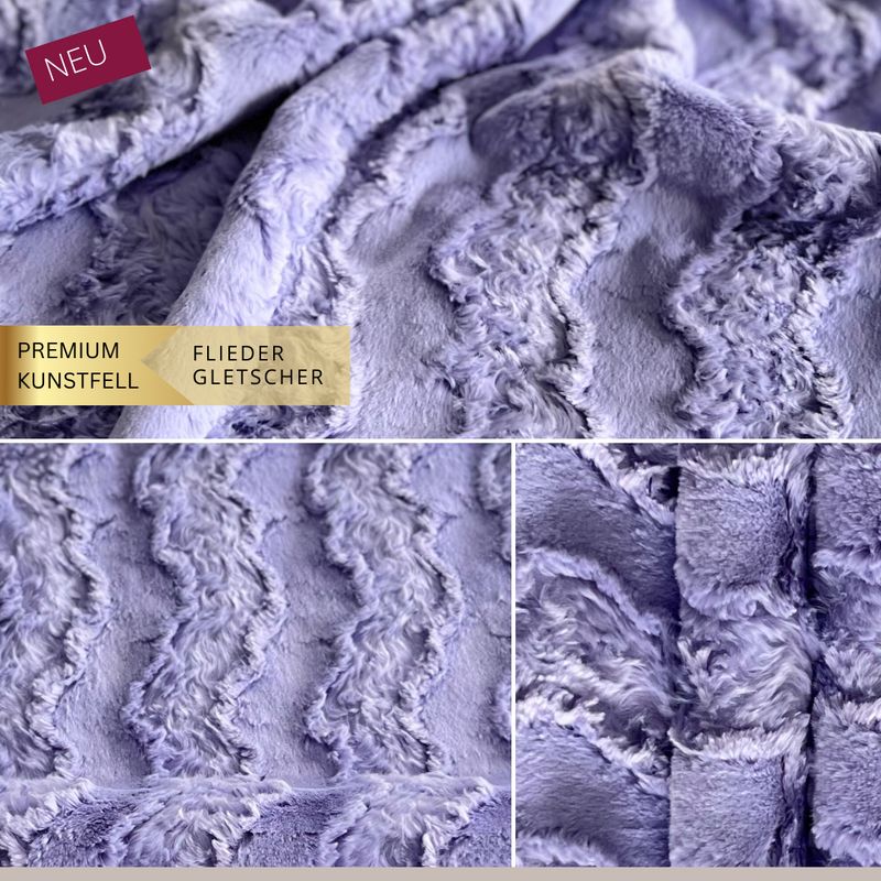 Kunstfell GLETSCHER GLACIER // Meterware à 0,5 Meter pro Stück // von Shannon Fabrics
