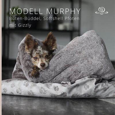 MODELL MURPHY  // Softshell Pfoten + Grizzly + optional mit Reißverschluss