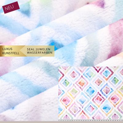 Kunstfell SEAL BEJEWELD // Meterware à 0,5 Meter pro Stück Kunstfell SEAL BEJEWELD // Meterware à 0,5 Meter pro Stück