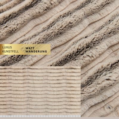 Kunstfell FROSTED OCEANA bzw. Watt Wanderung // Meterware à 0,5 Meter pro Stück // von Shannon Fabrics