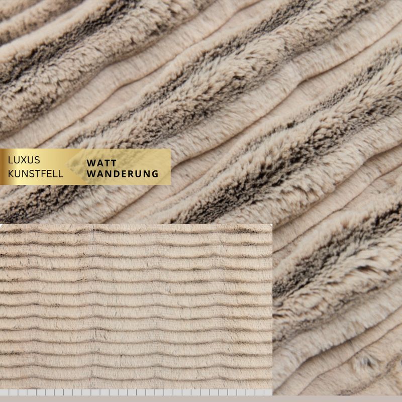 Kunstfell FROSTED OCEANA bzw. Watt Wanderung // Meterware à 0,5 Meter pro Stück // von Shannon Fabrics