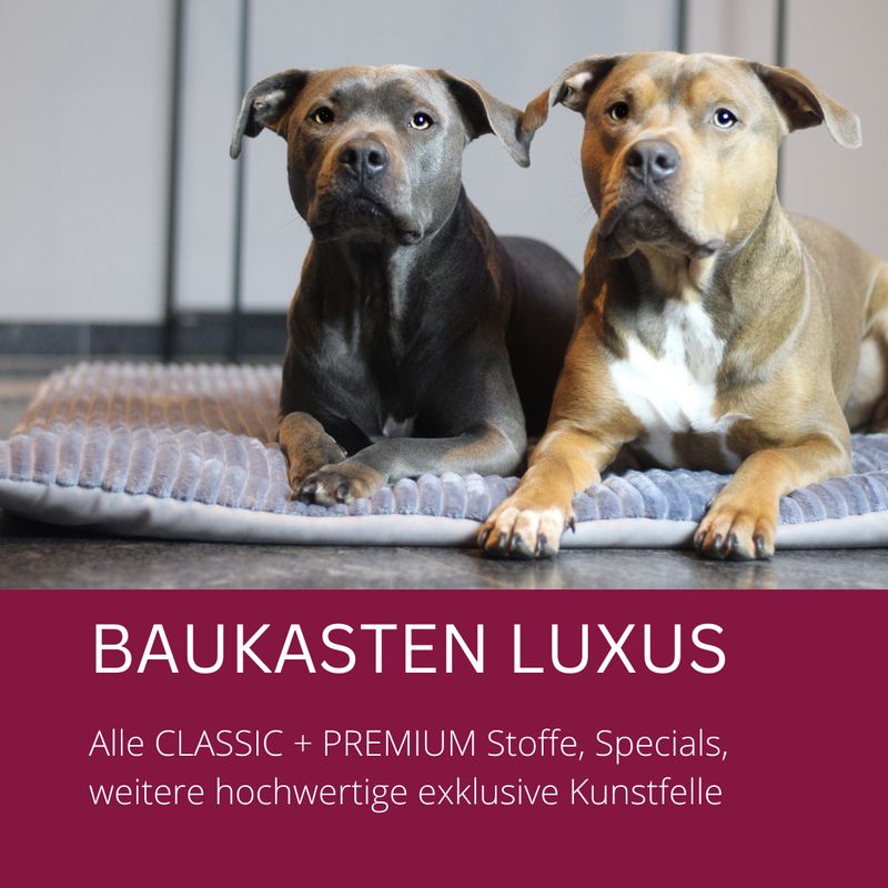 BODENPOFA LUXUS //  BAUKASTEN INDOOR &amp; OUTDOOR // Matten für Babies Hundeboxen Rückbankwannen  // wahlweise mit Anti-Rutsch-Gummierung // Konfigurator für deine individuelle Matte