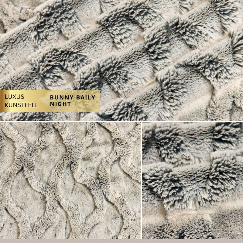 Kunstfell BUNNY BAILY NIGHT // Meterware à 0,5 Meter pro Stück // von Shannon Fabrics
