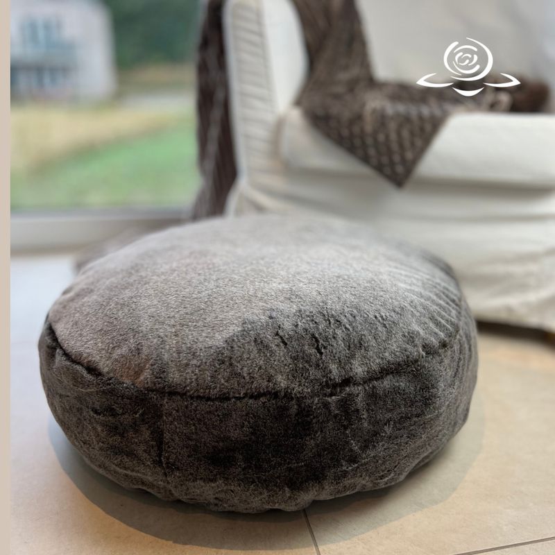 Flocke Ersatzbezug PREMIUM // Kunstfell Grizzly // Spannbezug