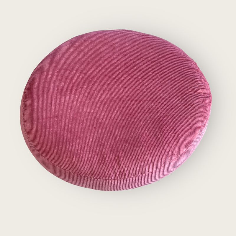 Flocke Ersatzbezug SOFORTKAUF // 90er Durchmesser // Cord Altrosa // Spannbezug