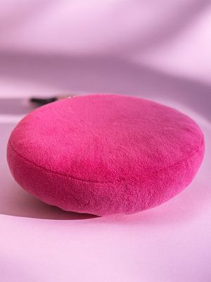 Flocke Ersatzbezug SOFORTKAUF // 90er Durchmesser // Sherpaplüsch Fuchsia (pink) // Spannbezug SOFORTKAUF