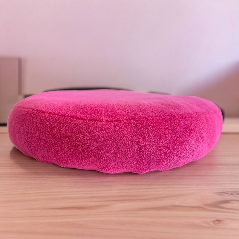 Flocke Ersatzbezug SOFORTKAUF // 90er Durchmesser // Sherpaplüsch Fuchsia (pink) // Spannbezug SOFORTKAUF