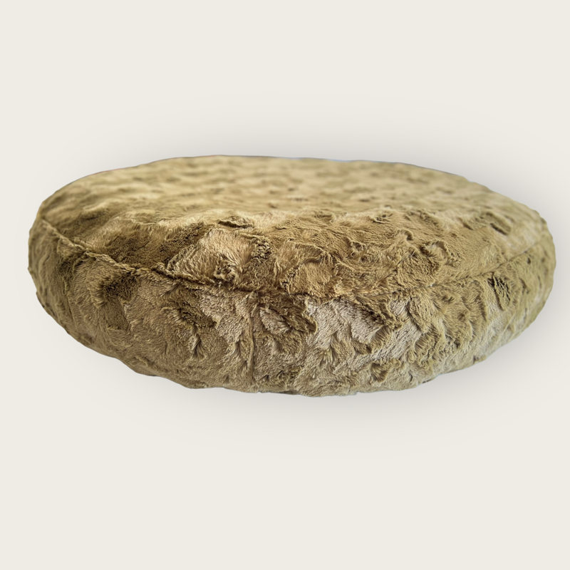 Flocke Ersatzbezug SOFORTKAUF // 90er Durchmesser // Wellenplüsch Olive // Spannbezug