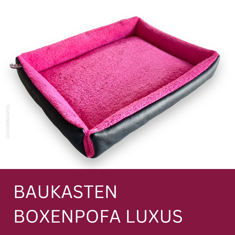 BOXENPOFA MIT RAND // BAUKASTEN LUXUS // Matten für Kudde Hundeboxen Rückbankwannen  // wahlweise mit Anti-Rutsch-Gummierung // Konfigurator für deine individuelle Maßanfertigung