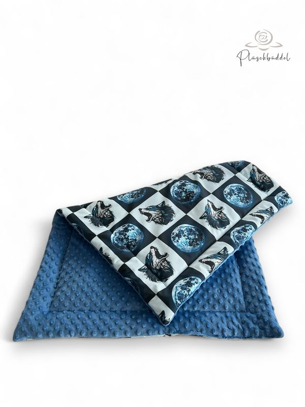 Gefütterte SOFAPOFA LUXUS OUTDOOR // ca. 65x95 cm // Softshell Special Blauer Wolf mit Mink Dots Königsblau // SOFORTKAUF Gefütterte SOFAPOFA LUXUS OUTDOOR // ca. 65x95 cm // Softshell Special Blauer Wolf mit Mink Dots Königsblau // SOFORTKAUF