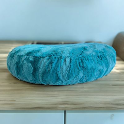 Flocke Ersatzbezug SOFORTKAUF // 90er Durchmesser // Kunstfell Lagune // Spannbezug
