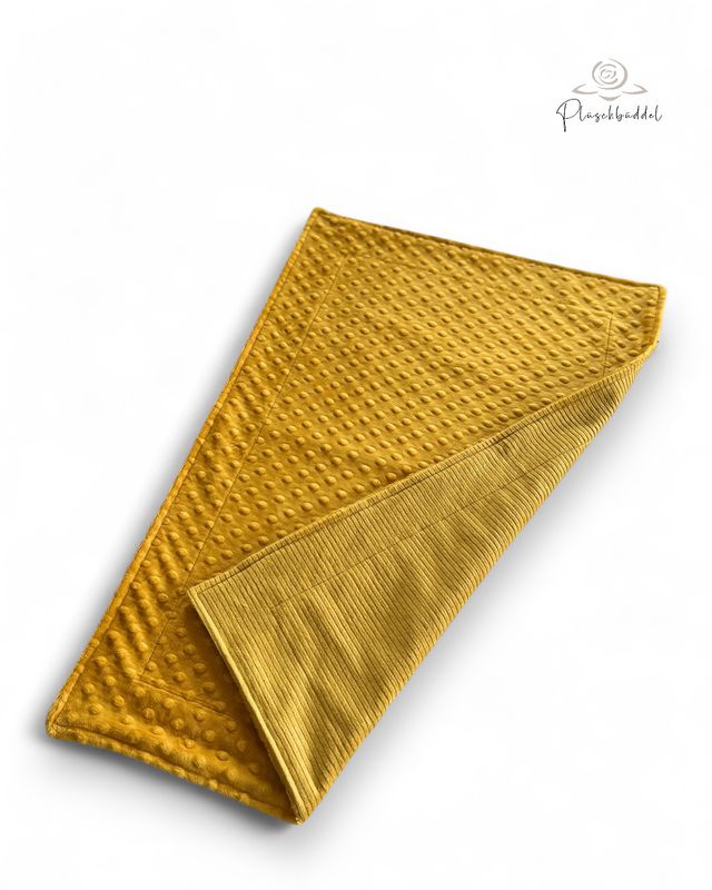 SOFAPOFA INDOOR CLASSIC ungefüttert // Cord Okker mit Minky Dots Gold // ca. 65x45 cm // SOFORTKAUF