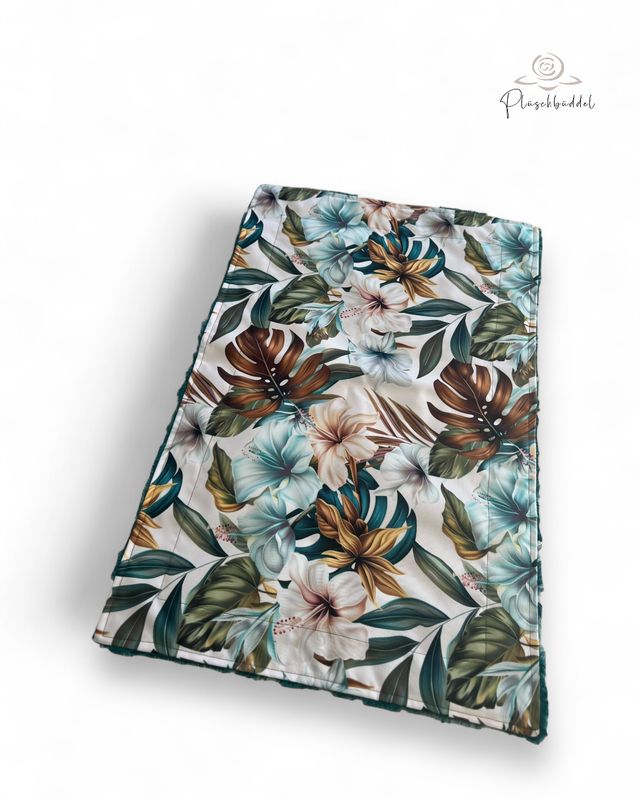 SOFAPOFA OUTDOOR PREMIUM ungefüttert // Outdoorgewebe (wasserabweisend) mit Kunstfell Lagune // ca. 75x48 cm // SOFORTKAUF