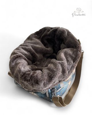BÜDDELBAG SOFORTKAUF PREMIUM // Grösse S // Softshell Am Meer mit Wechsel-Inlet Grizzly mit Tragegurt in Sand // TYP B