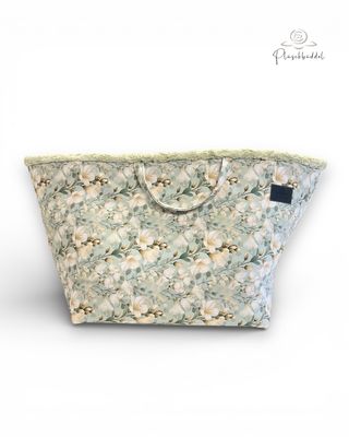 HOMYBAG PREMIUM SOFORTKAUF // Grösse M // Softshell Orchideen mit Welle Mint