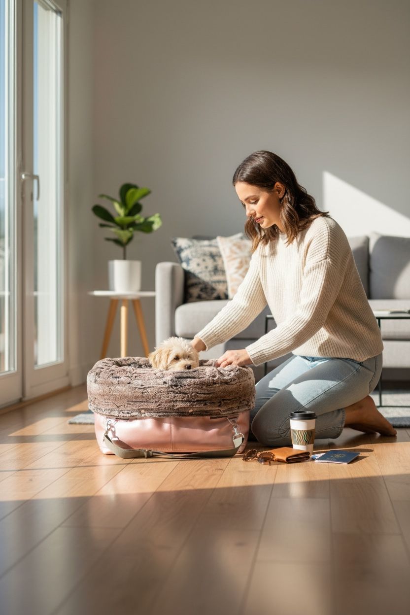 BÜDDELBAG SOFORTKAUF PREMIUM //  Grösse M // Kunstleder Metallic Rosé mit Wechsel-Inlet Mountainfox Braunbeige mit Tragegurt Grau // Typ B