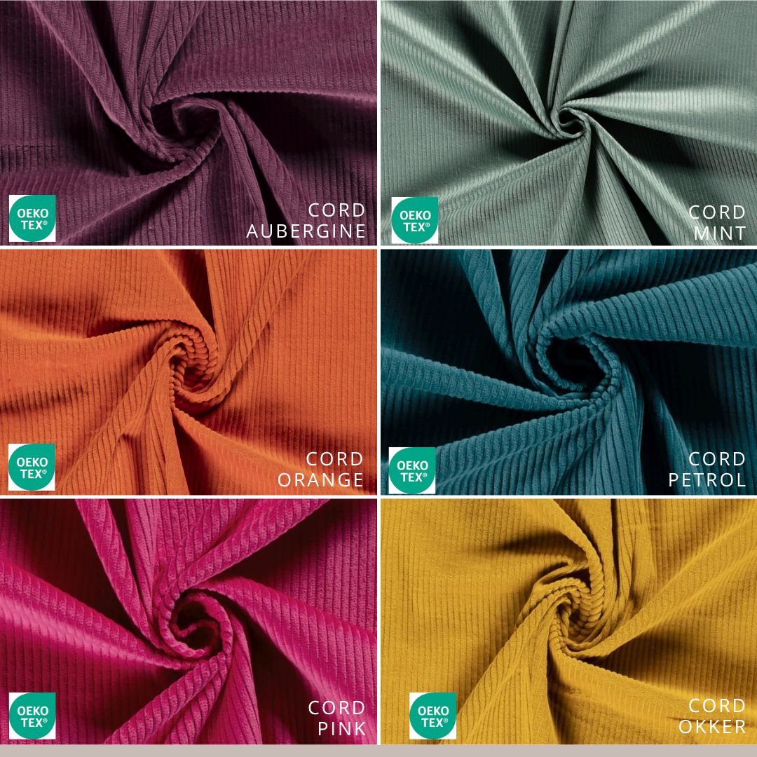 CORD // verschiedene Farben // Meterware à 0,5 Meter pro Stück // KATEGORIE CLASSIC