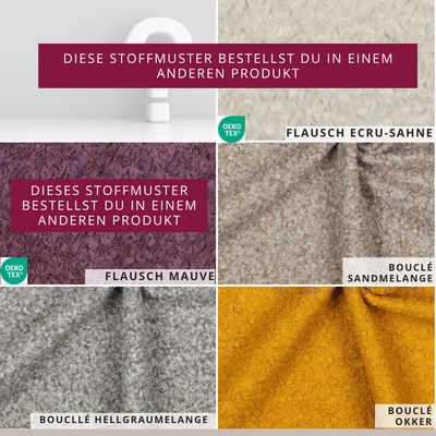 TEDDY und BOUCLÉ // Stoffmuster bestellen // KATEGORIE CLASSIC