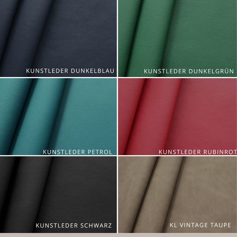 KUNSTLEDER // Stoffmuster bestellen // KATEGORIE PREMIUM (bei Büddelbgas, dort bereits ab CLASSIC)