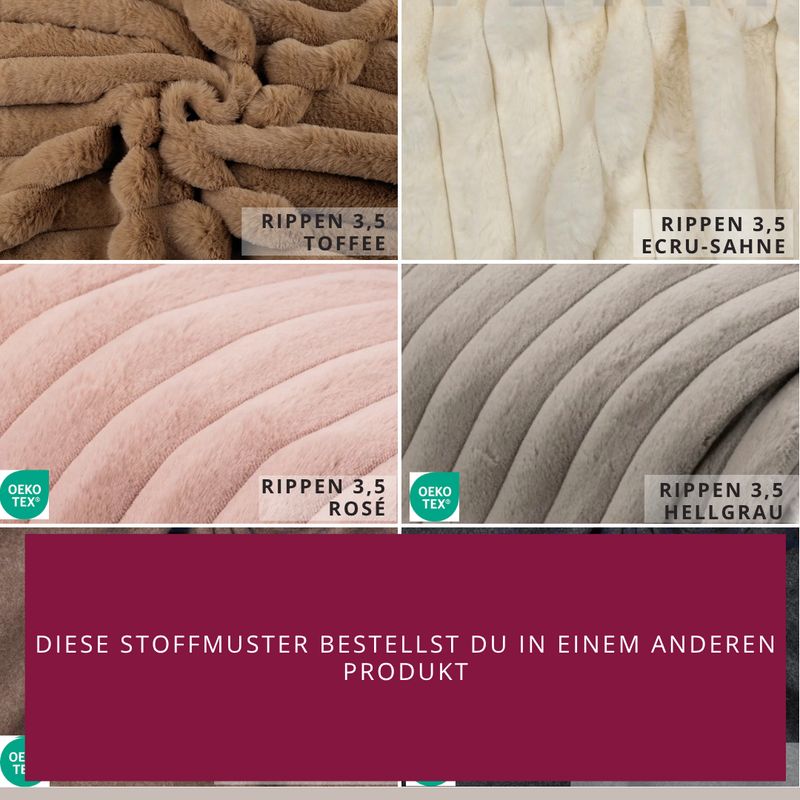 KUNSTFELLE und PLÜSCH// Stoffmuster bestellen // KATEGORIE PREMIUM