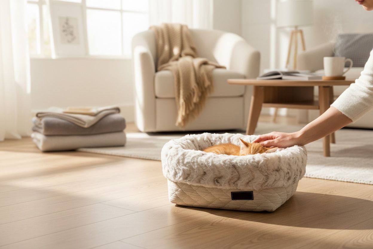 HOMYBAG PREMIUM SOFORTKAUF // Grösse S // Stepp Velvet Ecru mit Schneeeule