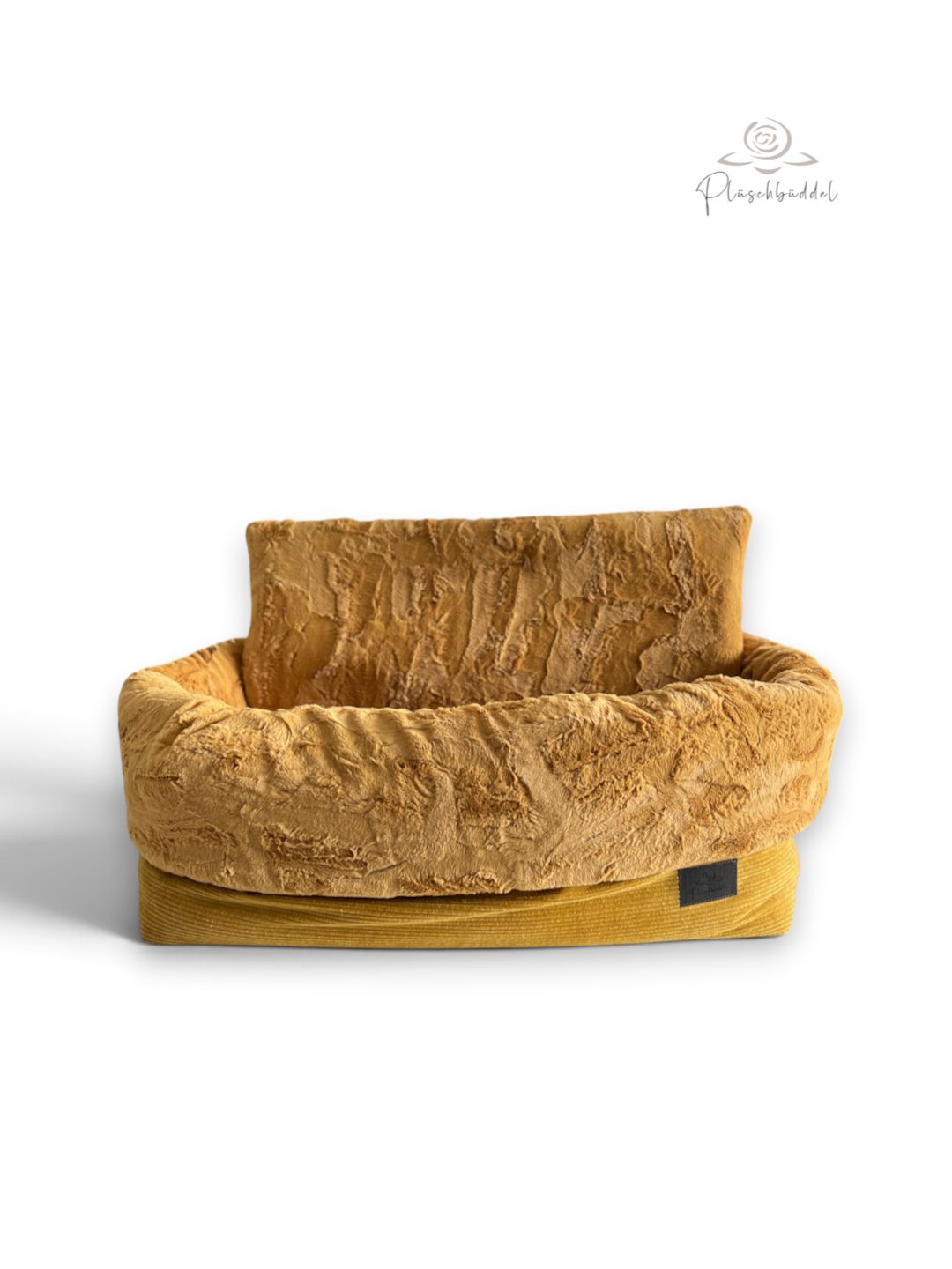 HOMYBAG PREMIUM SOFORTKAUF // Grösse L // Cord Okker mit Kunstfell Hide Golden