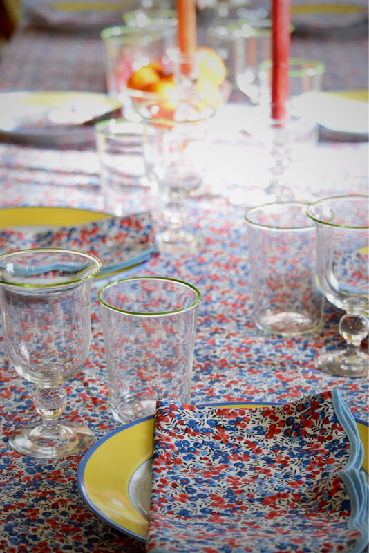Liberty of London Scalloped Linen Napkin Set of 6