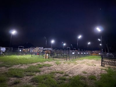 1000w or 500w Fence Mount Solar Lighting Systems