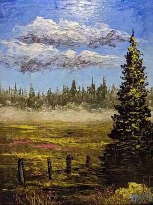 Original Brandon Thomas Oil Painting ( Wild Meadow) ships free USA