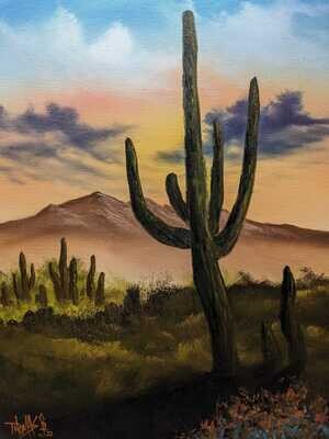 Original Brandon Thomas Oil Painting ( Arizona) SHIPS FREE USA
