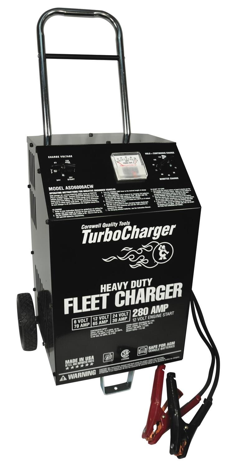 ASD6006ACW - 6/12/24V Heavy-Duty Charger with 280A Crank Assist