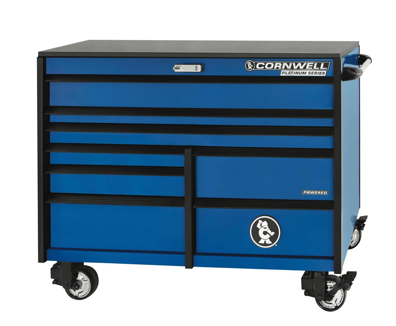 CTSPLR568KB - PLATINUM™ 56” 8-Drawer Double Bank Cabinet, Corporate Blue