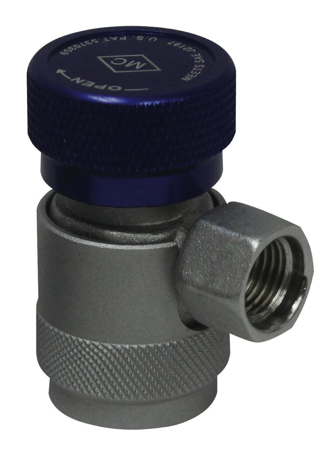 MCL82934SL - R134a Blue Safety-Lock Low Coupler, 14mm-F x 13mm