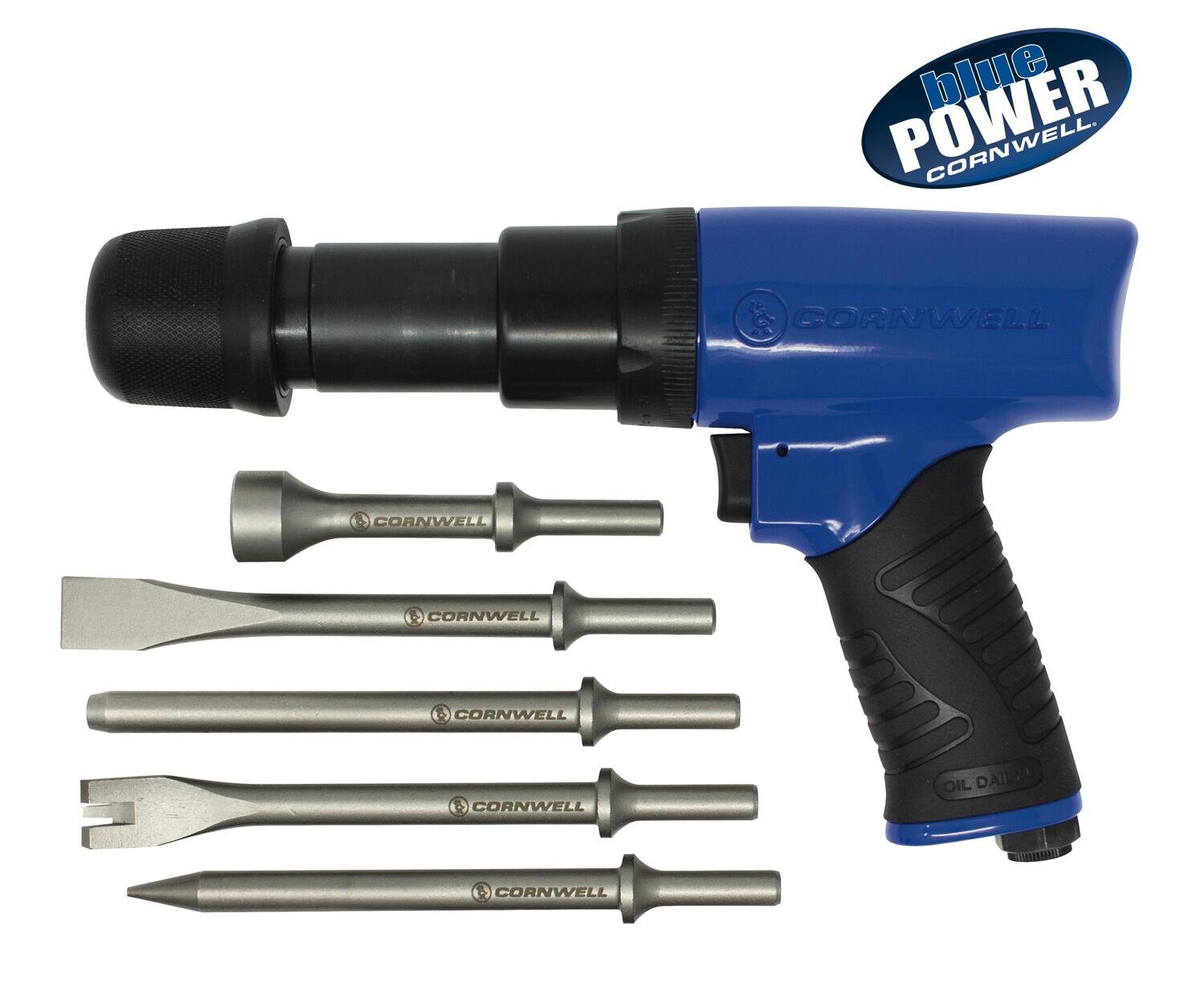 CAT7535AHBK - bluePOWER® Blue Air Hammer & 5 Piece Chisel Kit