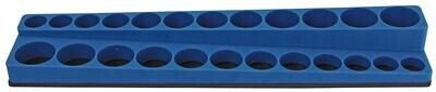 MSSD3810 - 3/8” Drive Magnetic Regular/Deep Socket Organizer, Blue