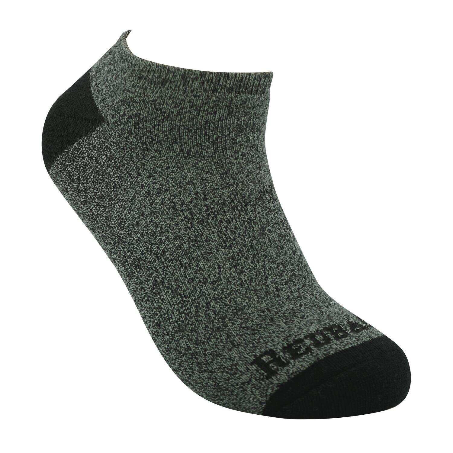 RBBBAMLS - Bamboo No Show Sock, Heather Gray (6-Pack)