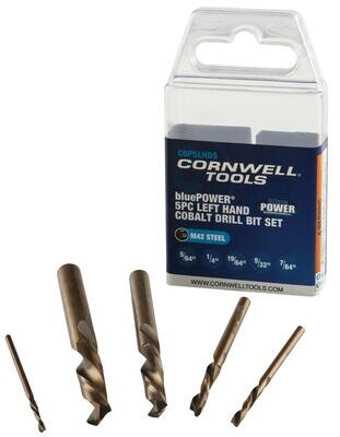 CBP5LHDS - 5 Piece bluePOWER® Left Hand Cobalt Drill Set