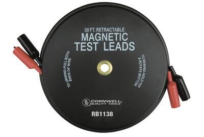 RB1138 - Magnetic Retractable Test Lead, 2 Test Leads x 30 ft.