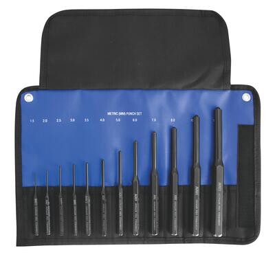 RPPM12ST - 12 Piece Metric Roll Pin Punch Set