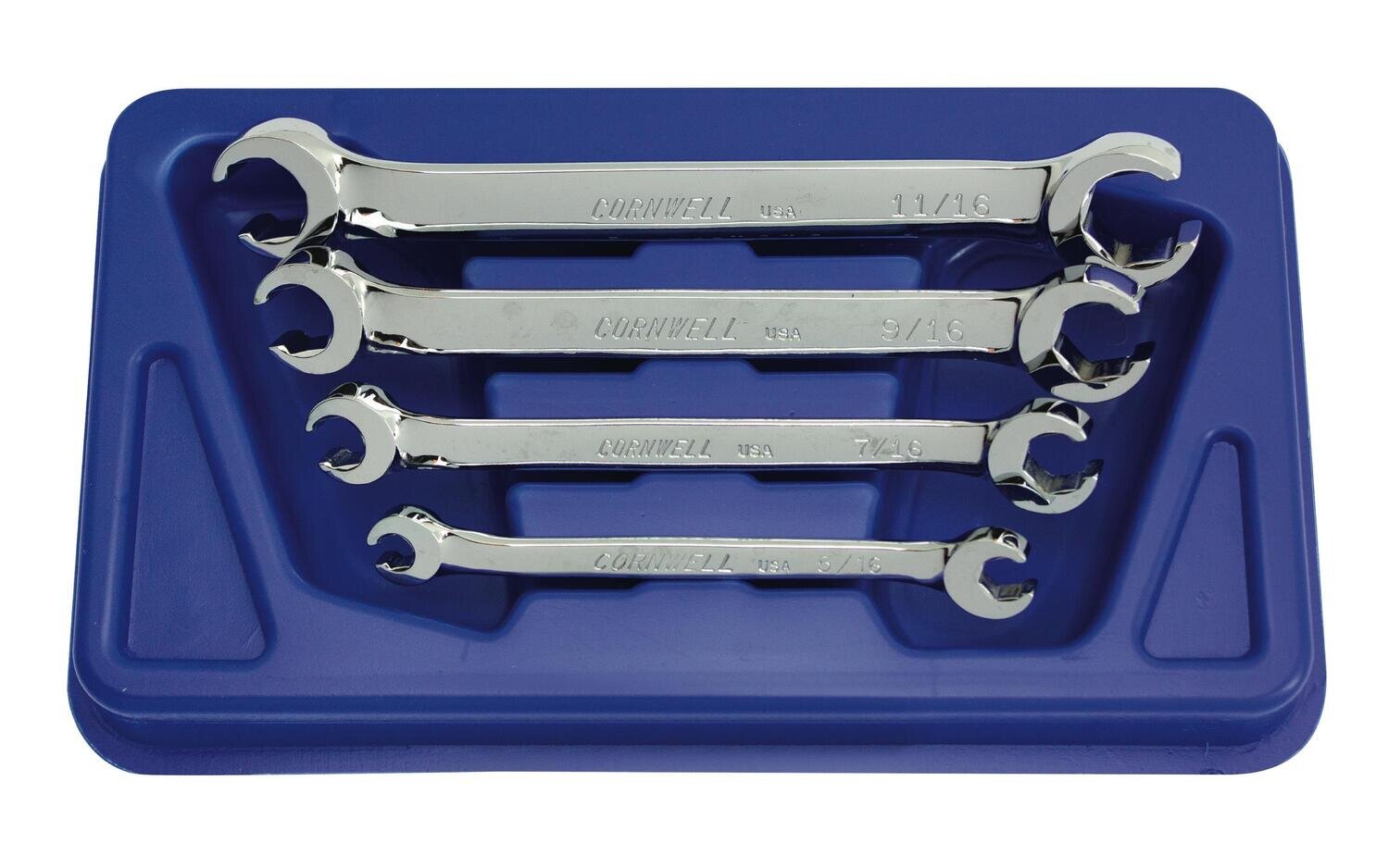 BWFP4ST - 4 Piece SAE Double End Flare Nut Wrench Set