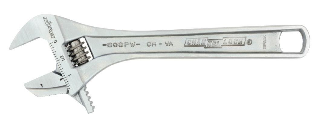 CL808PW - 8" Adjustable Wrench, Reversible Jaw