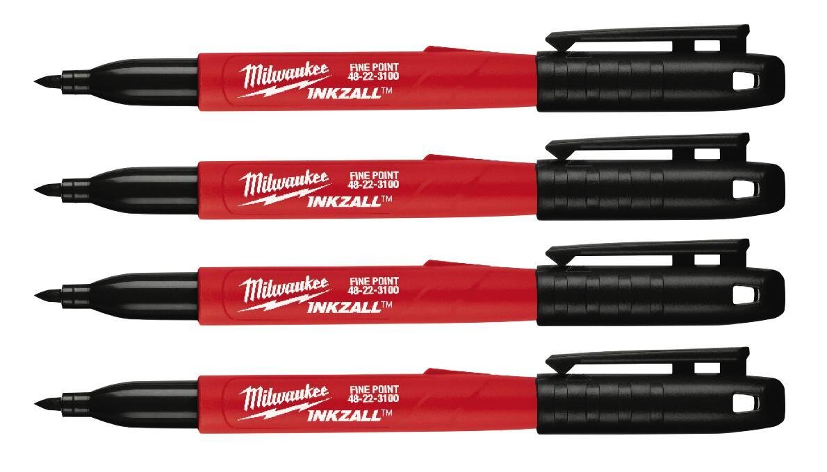 MWE48223104 - 4-Pack INKZALL™ Black Fine Point Markers