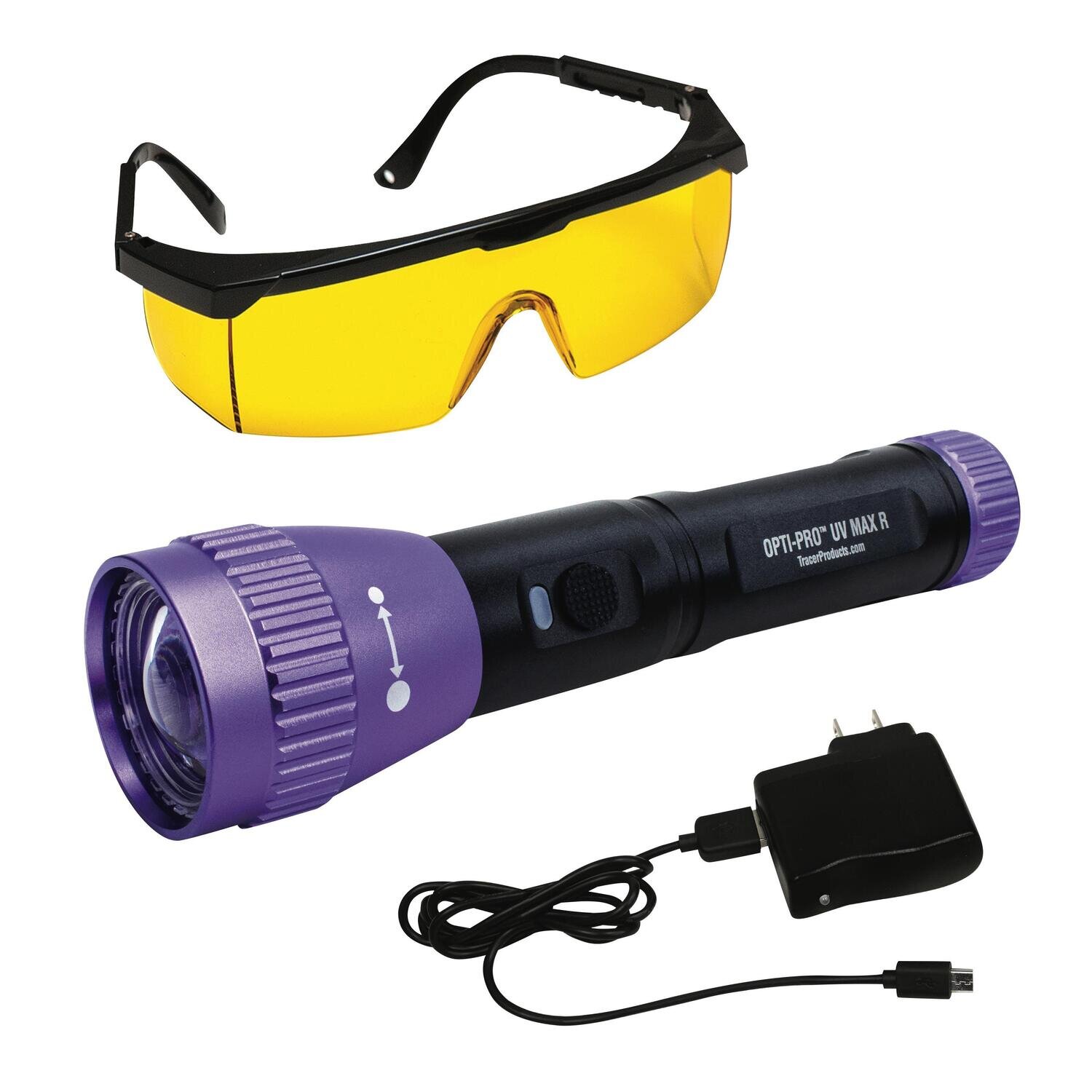 WGTPUVMR - Rechargeable OPTI-PRO™ MAX True UV LED Flashlight