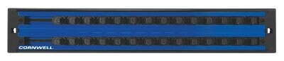 MSCLASDR38B - 3/8" Drive Double Row Lock-A-Socket Tray, Blue
