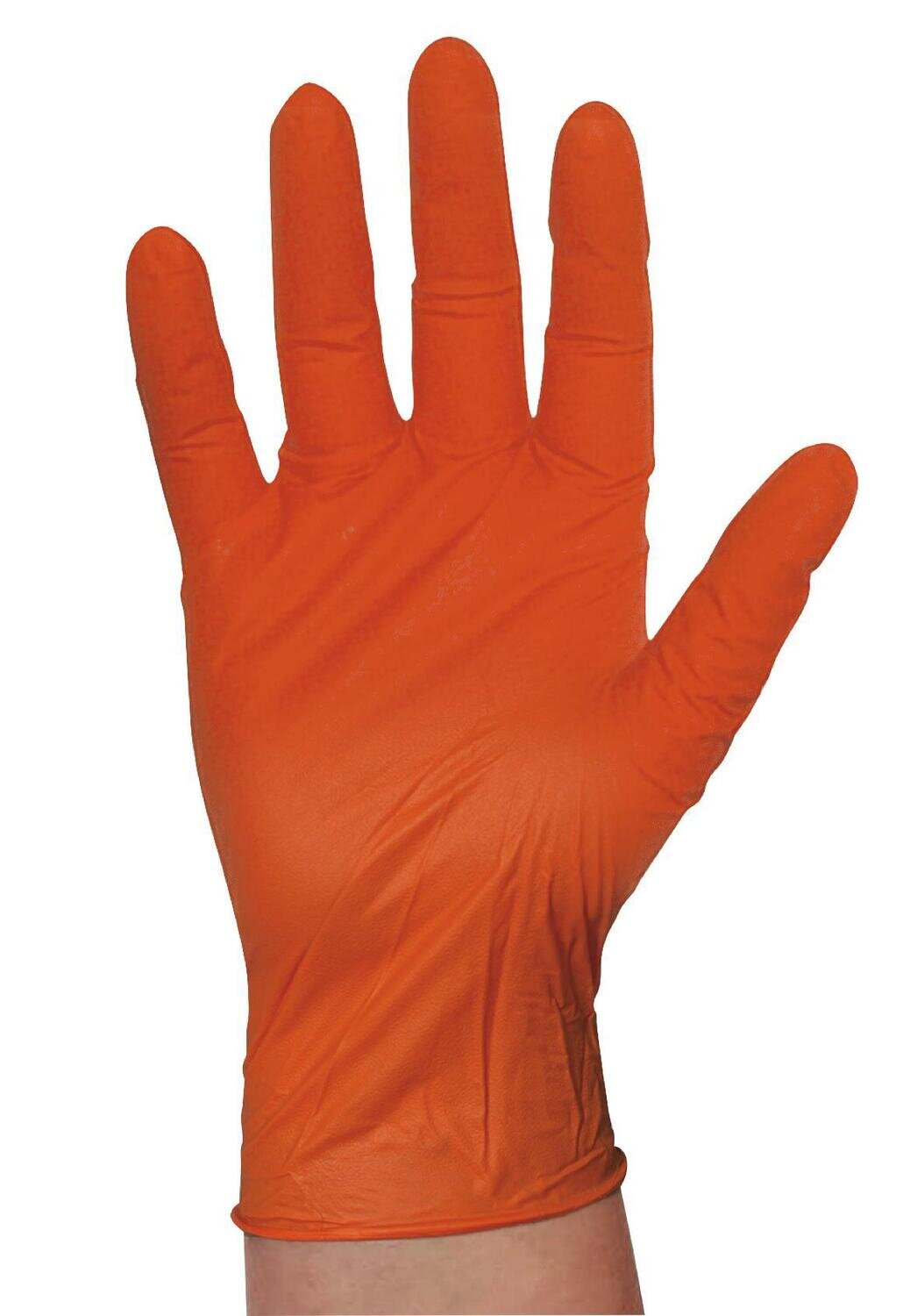 ZLGORM - Orange Lightning Nitrile Gloves, M