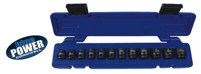 CBPI2MS - 12 Piece 3/8” Drive bluePOWER® Metric Stubby Power Socket Set, 6 Point